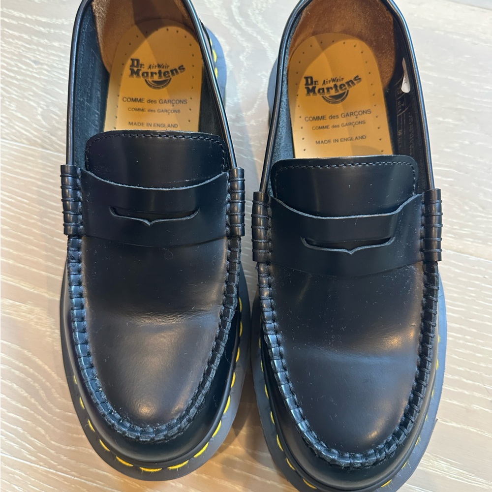 Dr. Martens CDG Black Leather Loafers